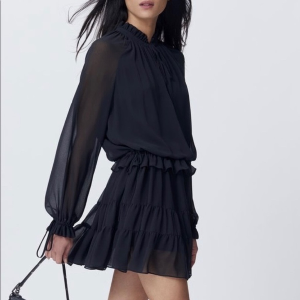 Rebecca Minkoff Dylan Long Sleeve Dress black New with tags